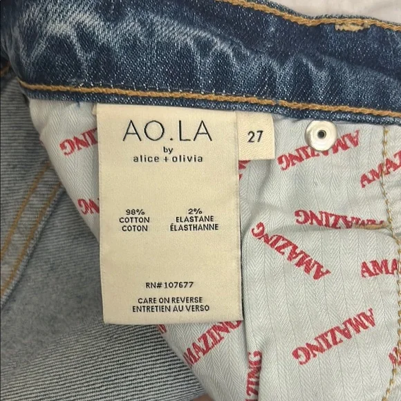 Alice + Olivia embellished Women's Blue Jeans - Picture 2 of 10